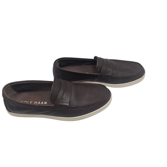 Cole Haan Hyannis Men’s Penny Loafers Slip On Brown Leather C26467 Size 10.5 - Picture 4 of 11